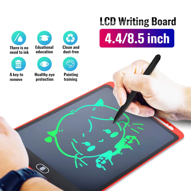 ANKNDO LCD Writing Tablet 8.5inch 4.4inch Writing Pad Kids Drawing Board Handwriting Pads Child Painting Digital Pad With Pen
ANKNDO LCD Writing Tablet 8.5inch 4.4inch Writing Pad Kids Drawing Board Handwriting Pads Child Painting Digital Pad With Pen