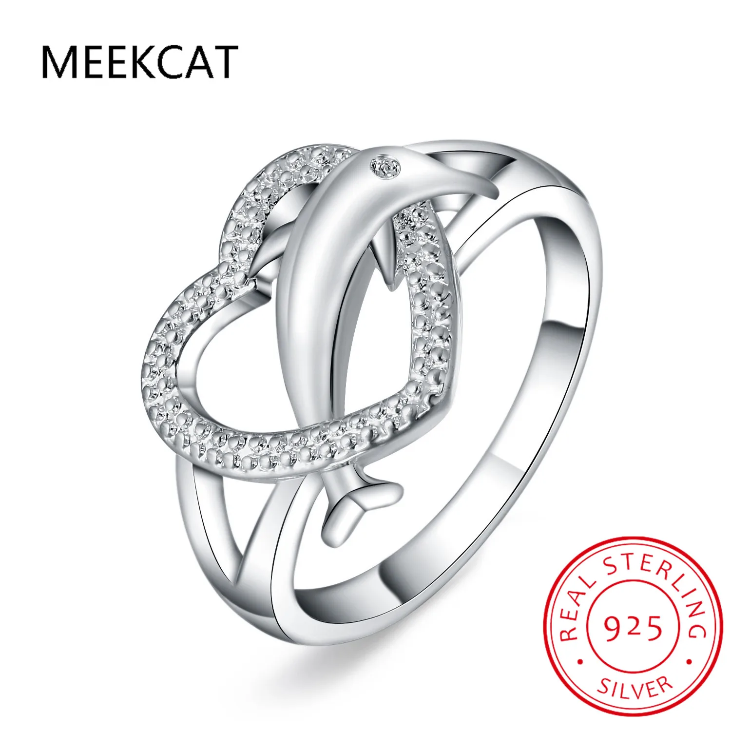 High-quality Dolphin Heart Crystal Infinity Couple's Ring 925 Sterling Silver Rings for Women Men Bague Argent 925 Anillos Mujer
High-quality Dolphin Heart Crystal Infinity Couple's Ring 925 Sterling Silver Rings for Women Men Bague Argent 925 Anillos Mujer