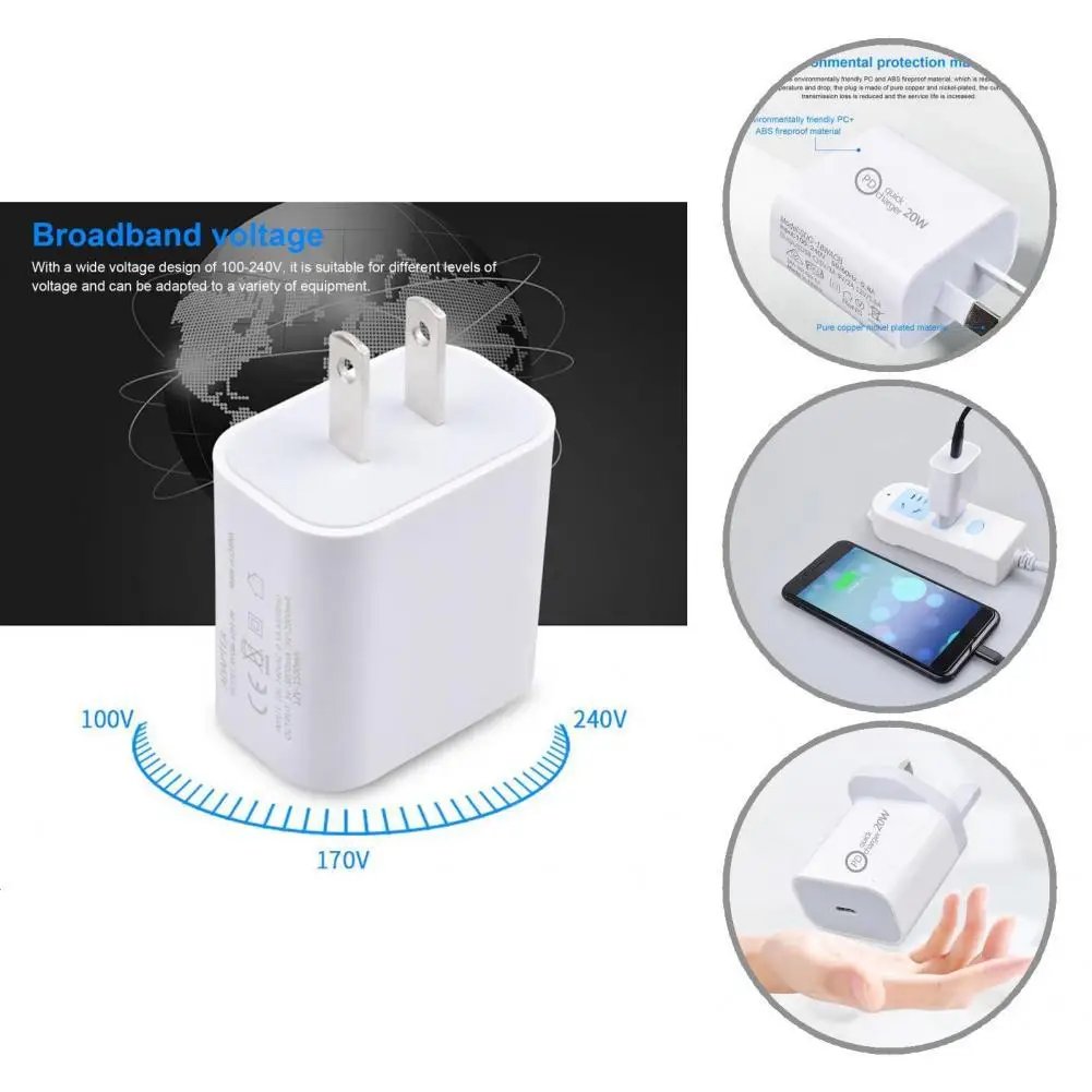 Shock-proof High Temperature Resistant PD20W Type-C Intelligent Charging Adapter Phone Accessories
Shock-proof High Temperature Resistant PD20W Type-C Intelligent Charging Adapter Phone Accessories