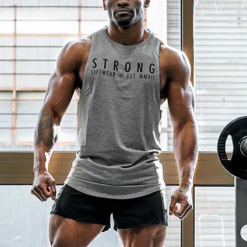 HOT Mens Bodybuilding Stringer Tank Top Letter print sleeveless Military operations Y-Back Gym Workout Sports Vest
HOT Mens Bodybuilding Stringer Tank Top Letter print sleeveless Military operations Y-Back Gym Workout Sports Vest