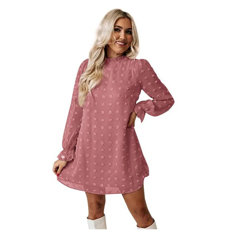 2021 Autumn and winter lace collar Bubble Sleeve Chiffon embroidered wool ball dress dress women's dress
2021 Autumn and winter lace collar Bubble Sleeve Chiffon embroidered wool ball dress dress women's dress
