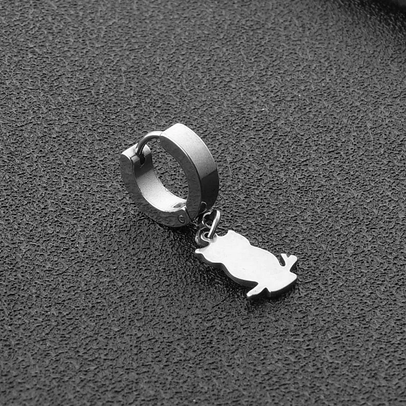 xiaoboACC One Piece Clip Earrings for Men and Women Korean Fashion Simple Stainless Steel Owl Hanging Earrings Wholesale
xiaoboACC One Piece Clip Earrings for Men and Women Korean Fashion Simple Stainless Steel Owl Hanging Earrings Wholesale