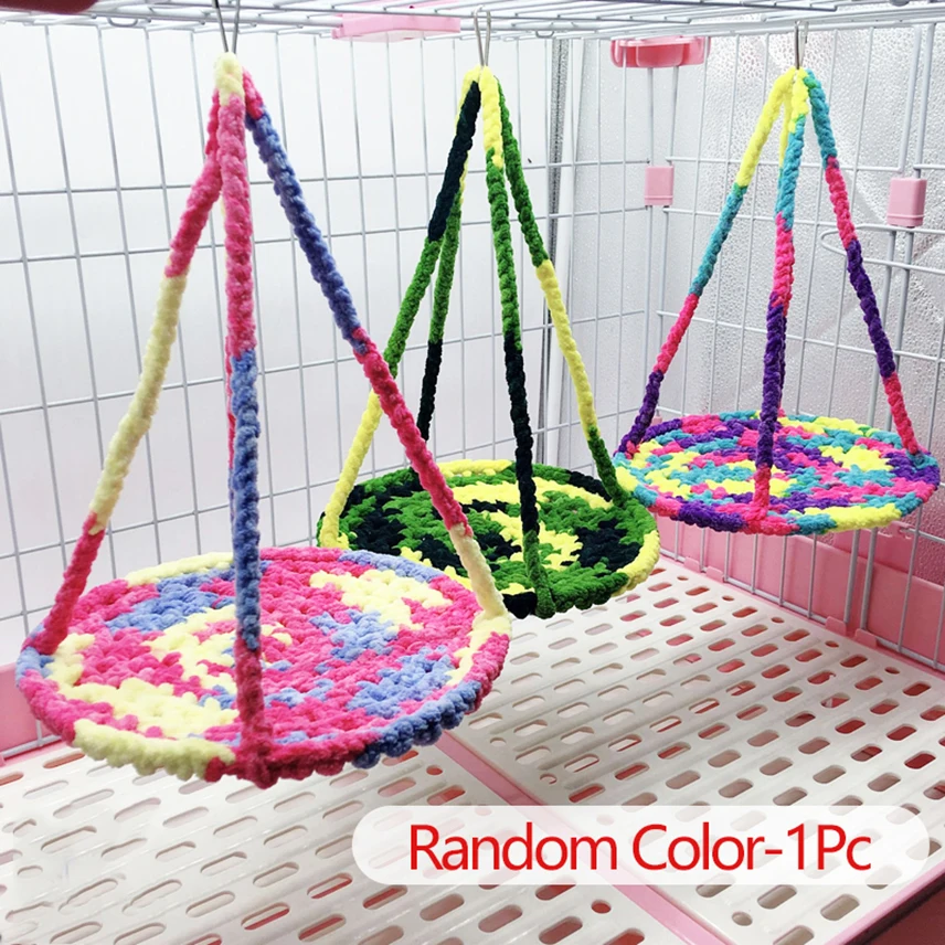 

Climbing Rope Mesh Hammock for Small Animals Ferrets Chinchillas Hamster Play Rest Hanging Toys Bed Rat Pet Carrier Pet Supplies