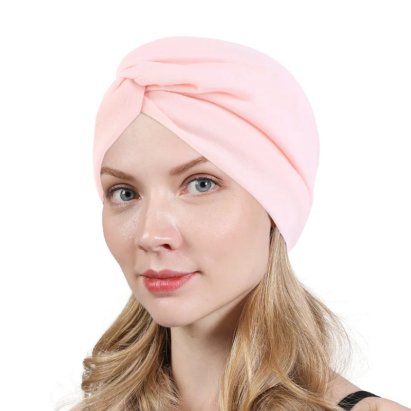 Women Twist Cotton Turban Hat Pure Color India Hat Muslim Ladies Hearwrap Soft Headcover Hair Loss Chemo Cap Hair Accessories
Women Twist Cotton Turban Hat Pure Color India Hat Muslim Ladies Hearwrap Soft Headcover Hair Loss Chemo Cap Hair Accessories