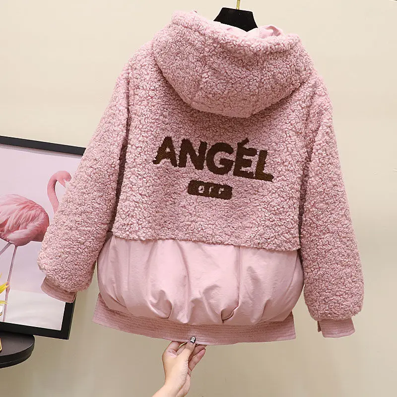 Cotton padded clothing women's short 2020 winter clothing new type bread clothing ins thickened fashion lamb wool coat splicing 
Cotton padded clothing women's short 2020 winter clothing new type bread clothing ins thickened fashion lamb wool coat splicing