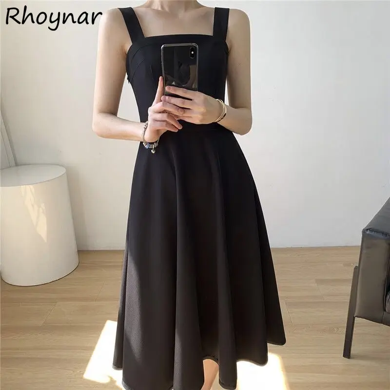 Sleeveless Dress Women Pure Leisure All-match Square Collar Summer New Trendy Korean Style Simple Cozy Female A-line Vestidos
Sleeveless Dress Women Pure Leisure All-match Square Collar Summer New Trendy Korean Style Simple Cozy Female A-line Vestidos
