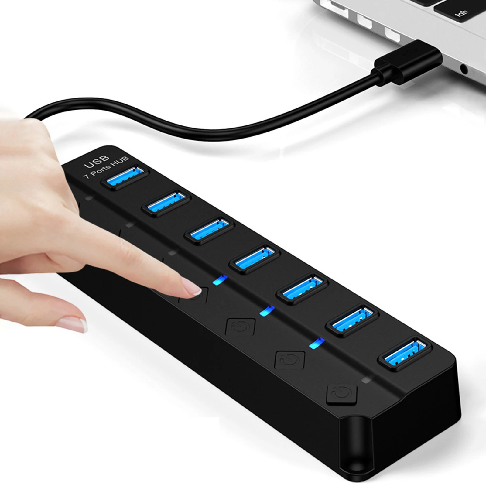 USB 3,0 концентратор 7 портов высокоскоростной мульти-разветвитель адаптер питания переключатель светодиодный индикатор для MacBook ноутбук ПК К...
USB 3,0 концентратор 7 портов высокоскоростной мульти-разветвитель адаптер питания переключатель светодиодный индикатор для MacBook ноутбук ПК К...