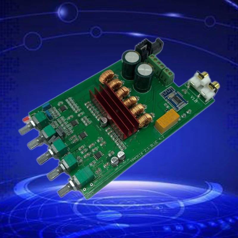 DP1 TPA3116D2 Digital Amplifier Board 2.1Channel Stereo Bluetooth 5.0 50W*2+100W 68UB
DP1 TPA3116D2 Digital Amplifier Board 2.1Channel Stereo Bluetooth 5.0 50W*2+100W 68UB