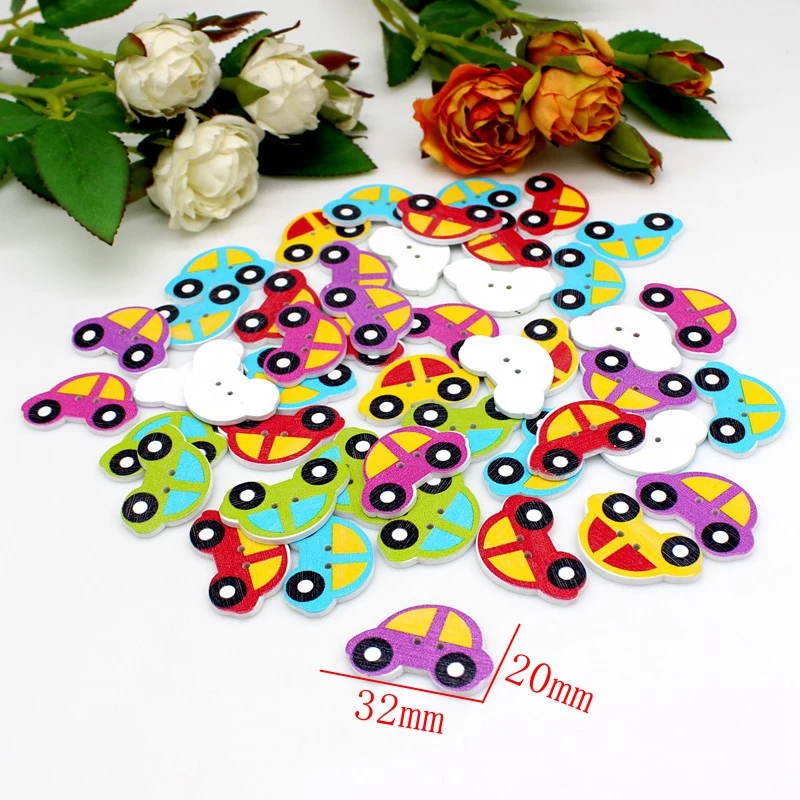 50pcs/lot 2 Holes Colored car Wooden Buttons Cute Mixed Paint Design Decoration Buttons Clothing Accessories Buttons
50pcs/lot 2 Holes Colored car Wooden Buttons Cute Mixed Paint Design Decoration Buttons Clothing Accessories Buttons