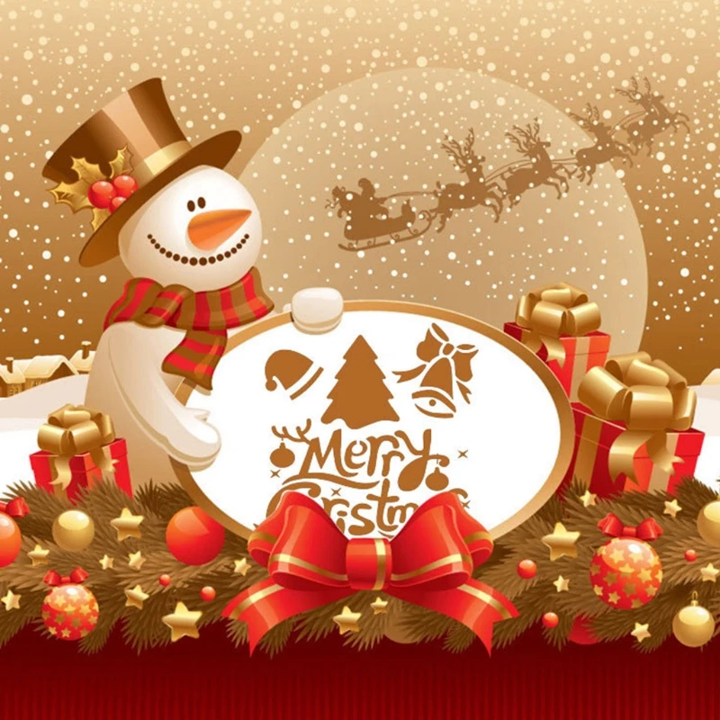 Christmas Drawing Template Stencil Painting Scrapbooking Embossing DIY Art Craft Y4UD