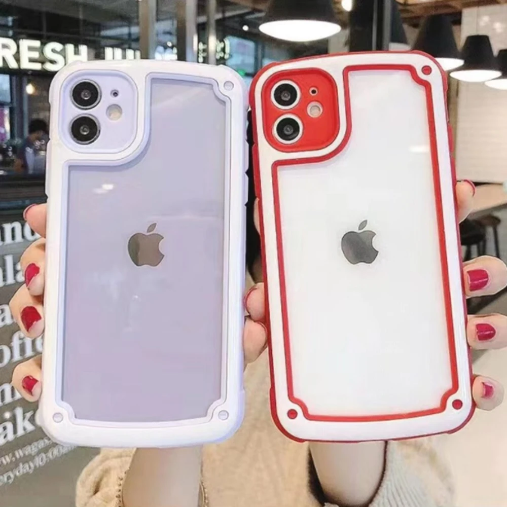 Прозрачный силиконовый чехол для телефона Apple iPhone 11 Pro XS Max X XR 6 6S 7 8 Plus SE 2020 бампер