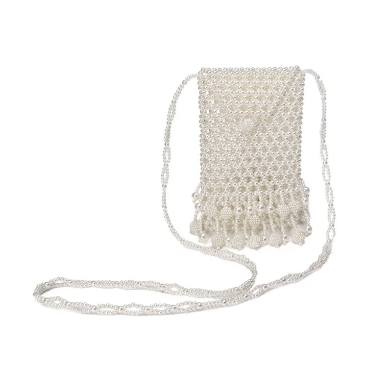 New Pearl Bag Female Hand-woven Beaded Bag Dinner Messenger Bags a5733 
New Pearl Bag Female Hand-woven Beaded Bag Dinner Messenger Bags a5733