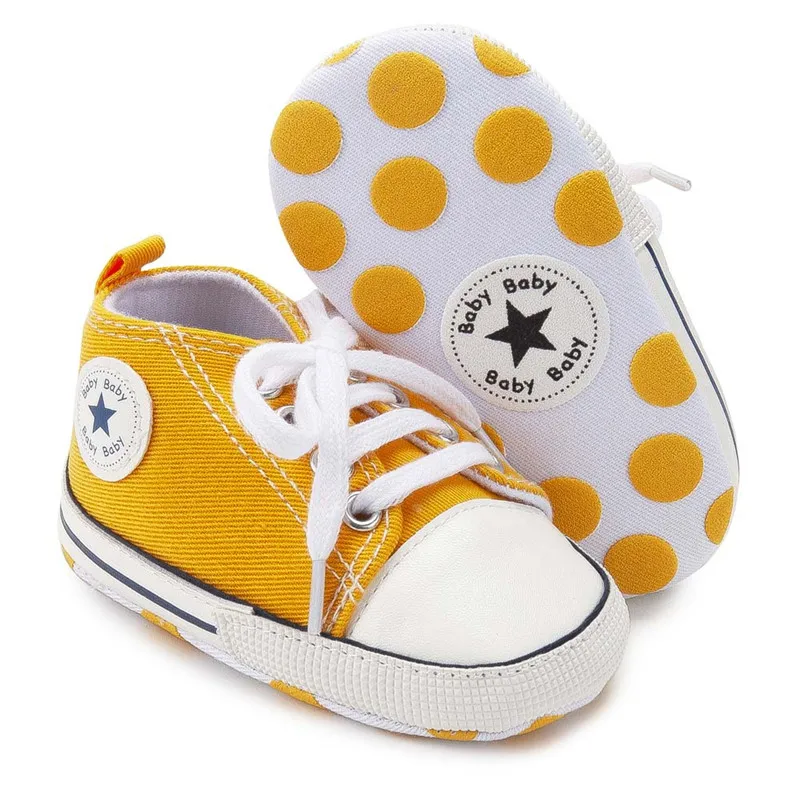 Baby Shoes Boy Girl Star Solid Sneaker Cotton Soft Anti-Slip Sole Newborn Infant First Walkers Toddler Casual Canvas Crib Shoes
Baby Shoes Boy Girl Star Solid Sneaker Cotton Soft Anti-Slip Sole Newborn Infant First Walkers Toddler Casual Canvas Crib Shoes