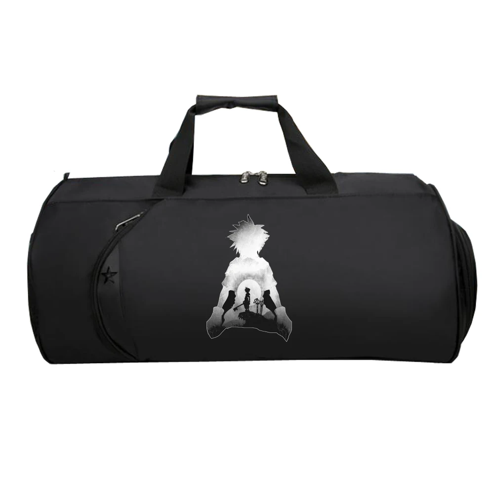 

Мужские дорожные сумки wo для багажа, вместительные спортивные водонепроницаемые сумки для подростков, ручной чемодан для игр Kingdom Hearts