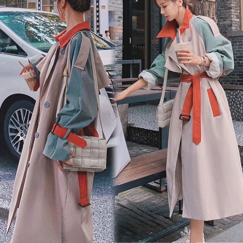 Women's Casual Large Long Windbreaker British Wind Jacket Double-Breasted Temperament Coat
Women's Casual Large Long Windbreaker British Wind Jacket Double-Breasted Temperament Coat