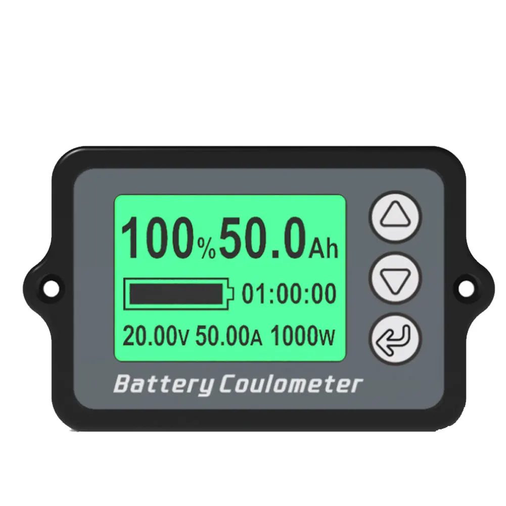

TK15 50A 100A 350A Battery Coulometer Battery Capacity Tester Monitor Indicator Voltage Current Power Meter Ammeter Voltmeter