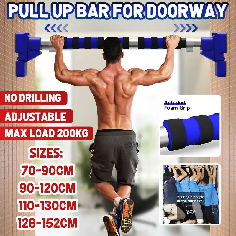 Door Horizontal Bars Steel 500kg Adjustable Home Gym Workout Chin push Up Pull Up Training Bar Sport Fitness Sit-ups Equipments
Door Horizontal Bars Steel 500kg Adjustable Home Gym Workout Chin push Up Pull Up Training Bar Sport Fitness Sit-ups Equipments