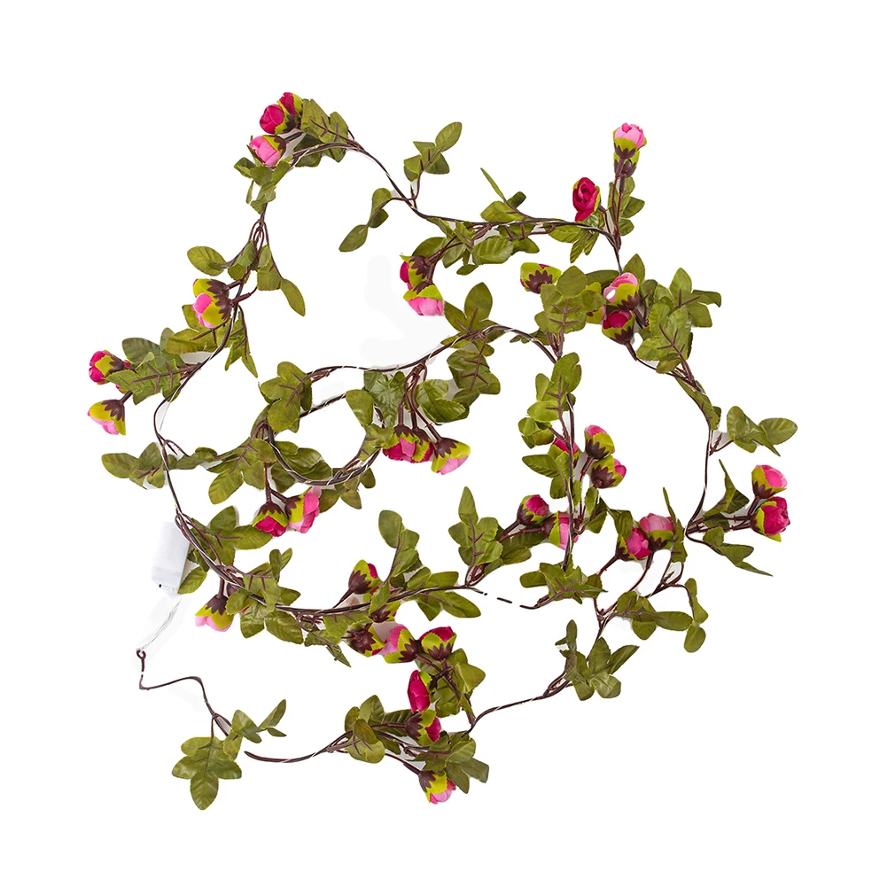 25LED 7.2ft Copper Wire Bud Flower Rattan String Lights Battery Powered Garland Plant Fairy Light Valentine's Wedding Decoration
25LED 7.2ft Copper Wire Bud Flower Rattan String Lights Battery Powered Garland Plant Fairy Light Valentine's Wedding Decoration