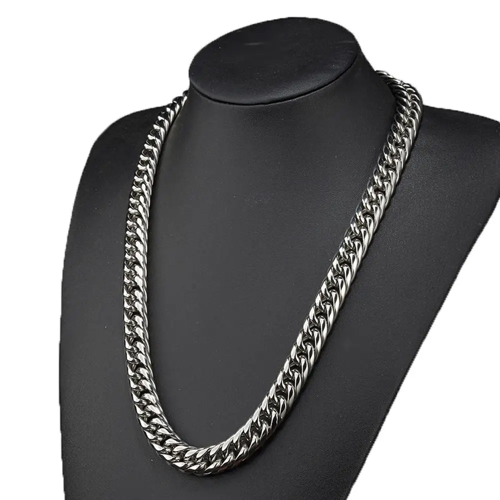 13mm Men Solid Stainless Steel Curb Cuban Link Miami Chain Necklace Jewelry Gift 7-40inch
13mm Men Solid Stainless Steel Curb Cuban Link Miami Chain Necklace Jewelry Gift 7-40inch