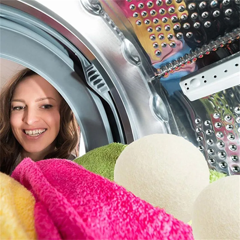 6Pcs/Pack Wool Soften Balls Reusable Natural Organic Laundry Fabric Softener Ball Premium Washing Machine Laundry Clean Ball
6Pcs/Pack Wool Soften Balls Reusable Natural Organic Laundry Fabric Softener Ball Premium Washing Machine Laundry Clean Ball