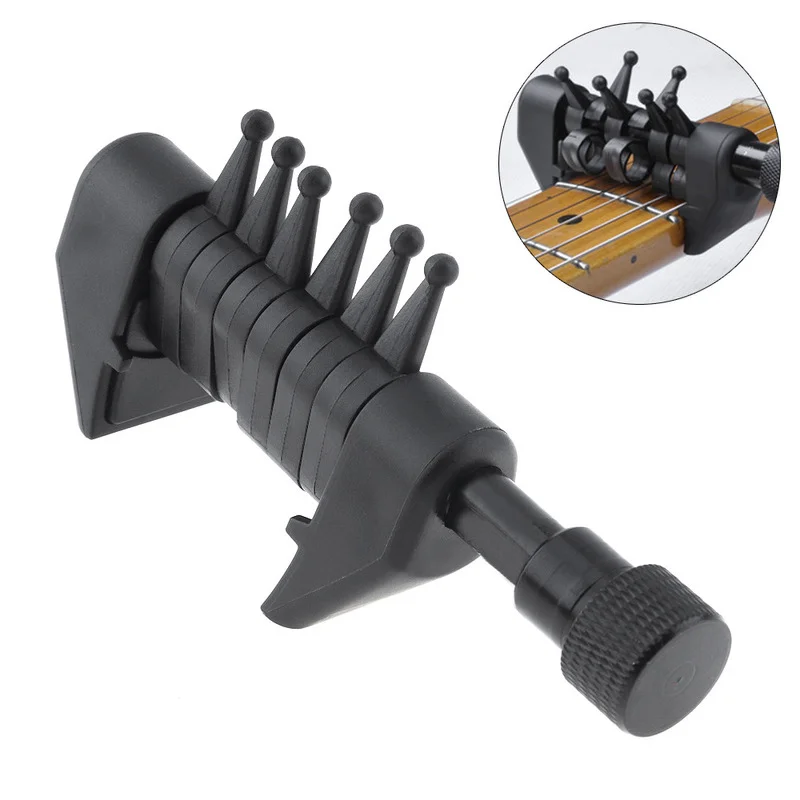 Lightweight Portable Multifunction Black Plastic Chord Capo Quick Change 6 Clamp Open Tuning Chords for Acoustic Guitars
Lightweight Portable Multifunction Black Plastic Chord Capo Quick Change 6 Clamp Open Tuning Chords for Acoustic Guitars