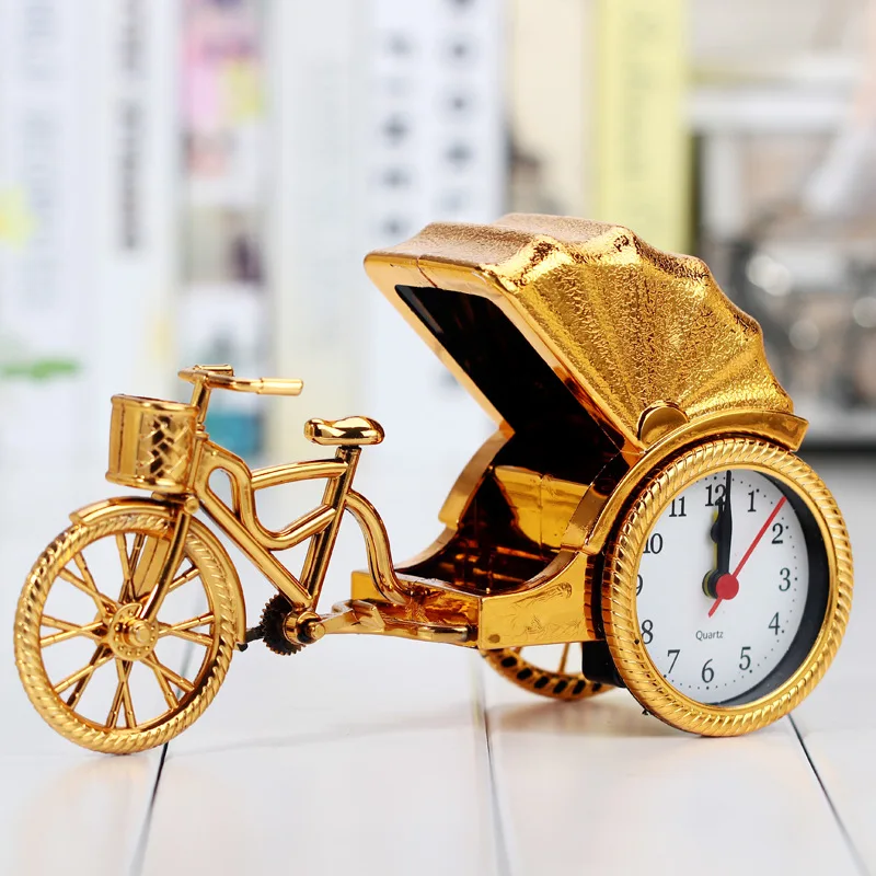 Student Desktop Decoration Plastic Bedside Clock Creative Retro Rickshaw Alarm Clock
Student Desktop Decoration Plastic Bedside Clock Creative Retro Rickshaw Alarm Clock