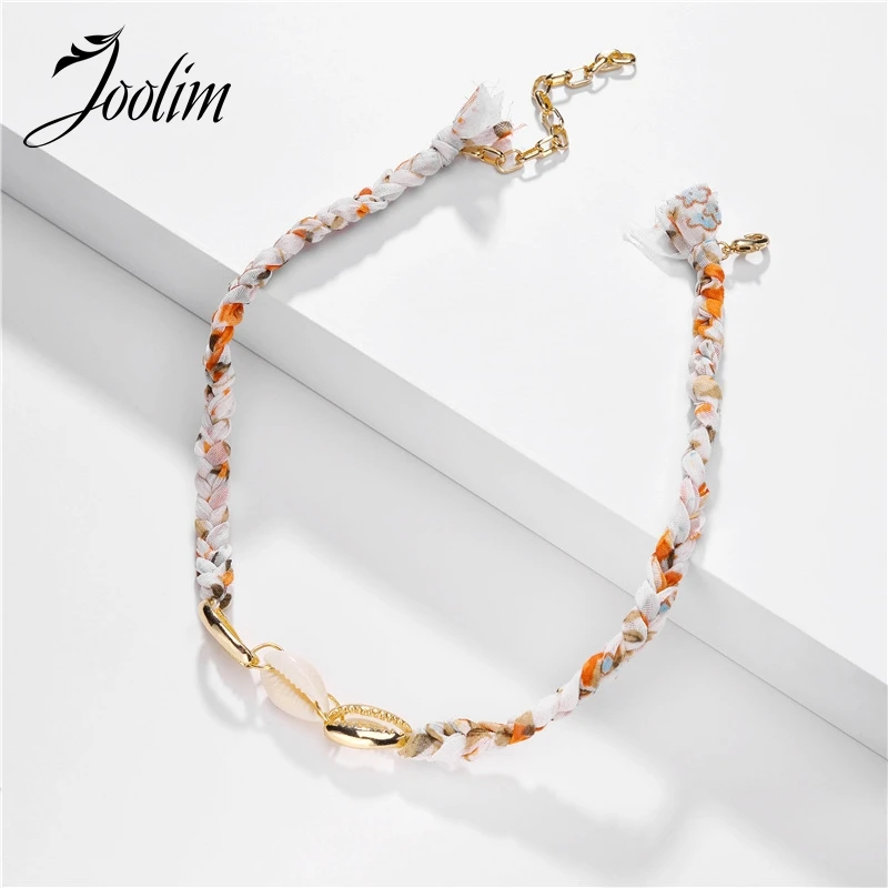 JOOLIM Natural Shell Braid Silk Choker Necklace Collar Necklace Summer Holiday Necklace
JOOLIM Natural Shell Braid Silk Choker Necklace Collar Necklace Summer Holiday Necklace