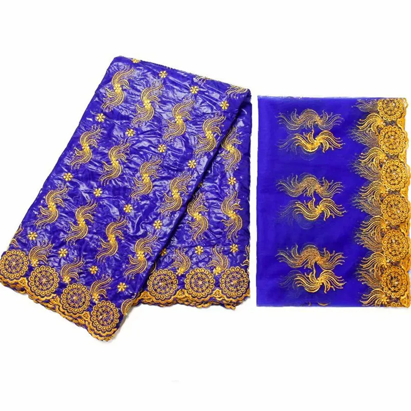 African bazin riche fabric with brode Latest fashion embroidery bazin lace fabric with net lace 5 + 2 yards HL051801
African bazin riche fabric with brode Latest fashion embroidery bazin lace fabric with net lace 5 + 2 yards HL051801
