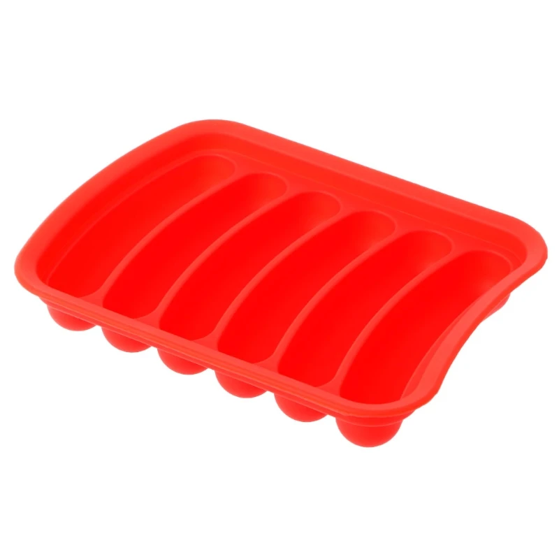 H051 DIY Sausage Making Mold Silicone Hot Dog Mould 6 Cavity Patty Microwave Oven 
H051 DIY Sausage Making Mold Silicone Hot Dog Mould 6 Cavity Patty Microwave Oven
