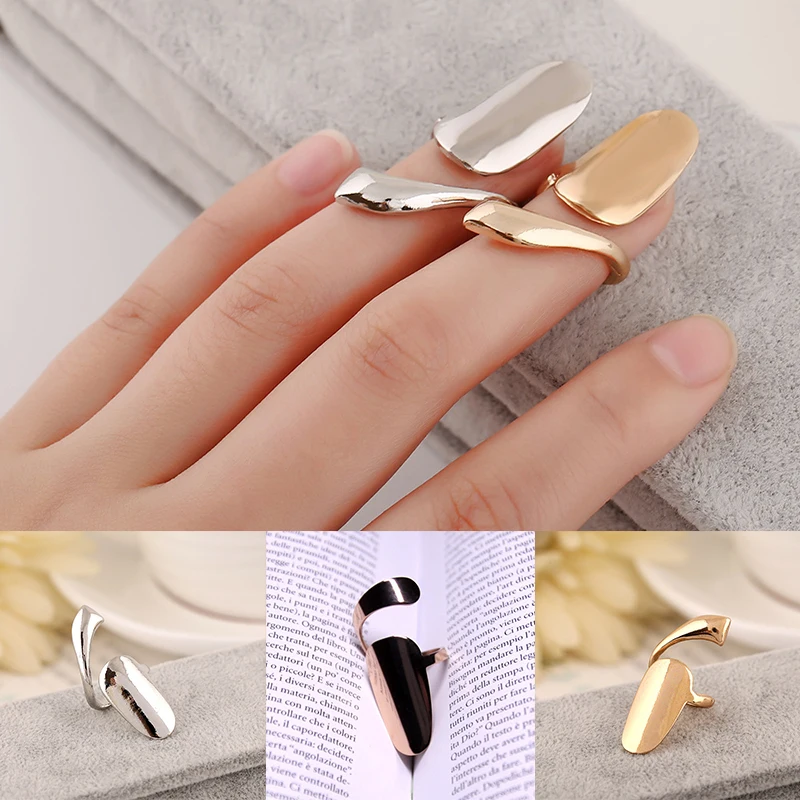 New Hollow Metal Trendy Cool Fingertip Nail Shining Armor Ring for Women Girls Jewelry Party Accessories
New Hollow Metal Trendy Cool Fingertip Nail Shining Armor Ring for Women Girls Jewelry Party Accessories