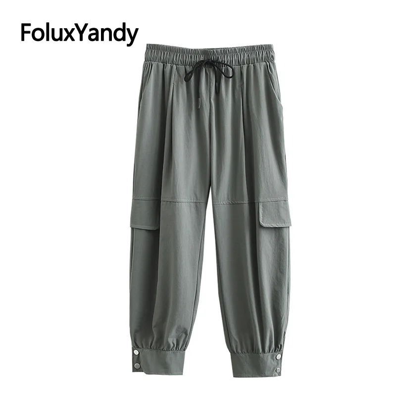 Women Cargo Pants Plus Size Trousers Loose Ankle-length Safari Style Harem Pants Black Army Green KKFY4697
Women Cargo Pants Plus Size Trousers Loose Ankle-length Safari Style Harem Pants Black Army Green KKFY4697