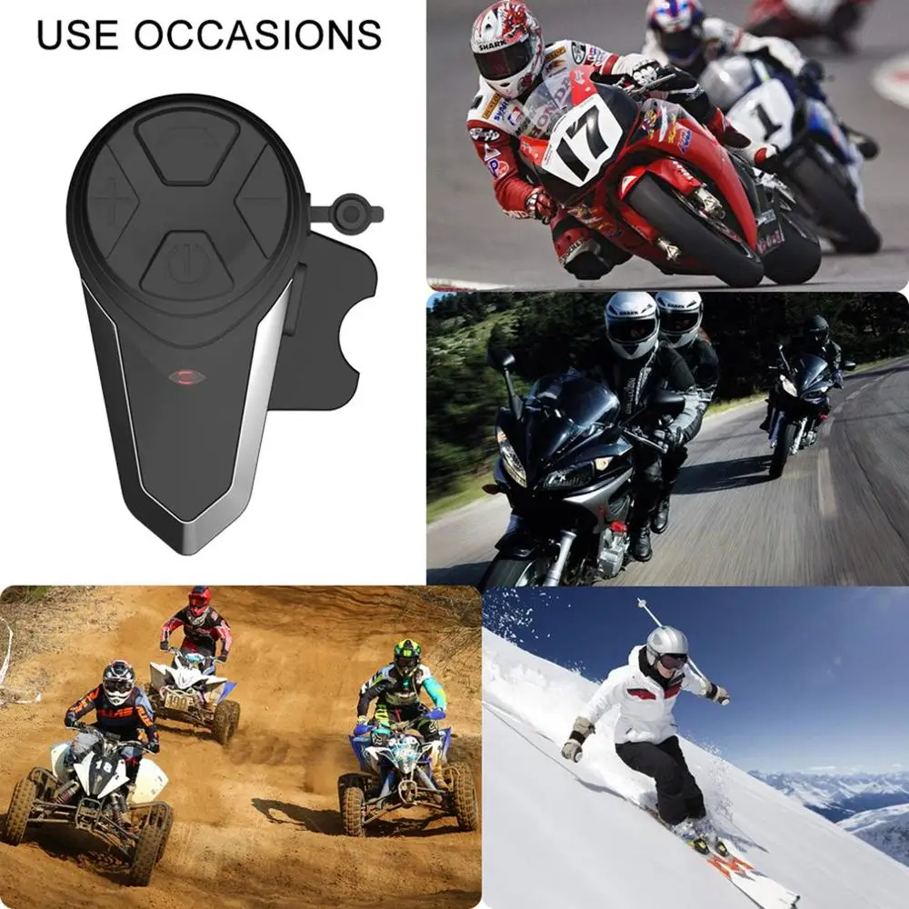BT-S3 1000M Motorcycle BT Interphone Motorbike Helmet Wireless Intercom FM Headset Portable Mini Interphone
BT-S3 1000M Motorcycle BT Interphone Motorbike Helmet Wireless Intercom FM Headset Portable Mini Interphone