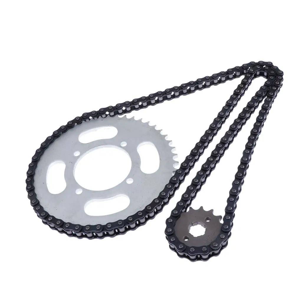 Roller Chain 130 Links + 15 Front/48 Rear Sprocket Kit for ATV Pocket Bike Quad Go Kart Scooter
Roller Chain 130 Links + 15 Front/48 Rear Sprocket Kit for ATV Pocket Bike Quad Go Kart Scooter