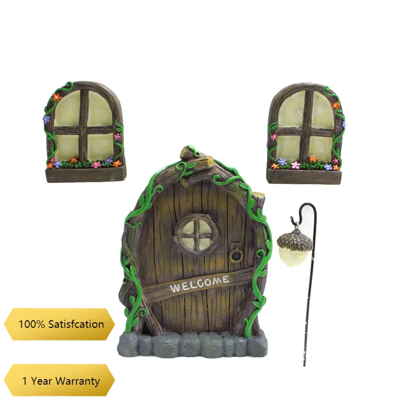 Miniature Fairy Elf Home Door and Windows Glow In The Dark Cute Tree Decor Art Decorations For Kids Room
Miniature Fairy Elf Home Door and Windows Glow In The Dark Cute Tree Decor Art Decorations For Kids Room