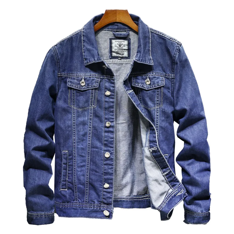 Men Denim Jacket 2019 New Classic Design Fashion Slim Fit Lapel Cowboy Coat Hip Hop Casual Autumn Outerwear Male Brand Clothing
Men Denim Jacket 2019 New Classic Design Fashion Slim Fit Lapel Cowboy Coat Hip Hop Casual Autumn Outerwear Male Brand Clothing