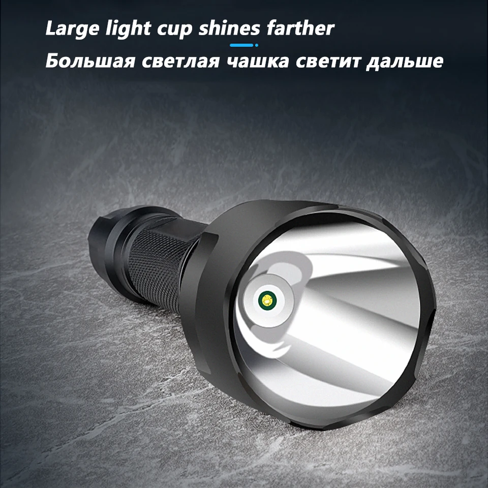XHP50.2 Super bright LED Flashlight 5 lighting modes Led Torch for Night Riding Camping Hunting & Indoor Activities Use 18650 
XHP50.2 Super bright LED Flashlight 5 lighting modes Led Torch for Night Riding Camping Hunting & Indoor Activities Use 18650