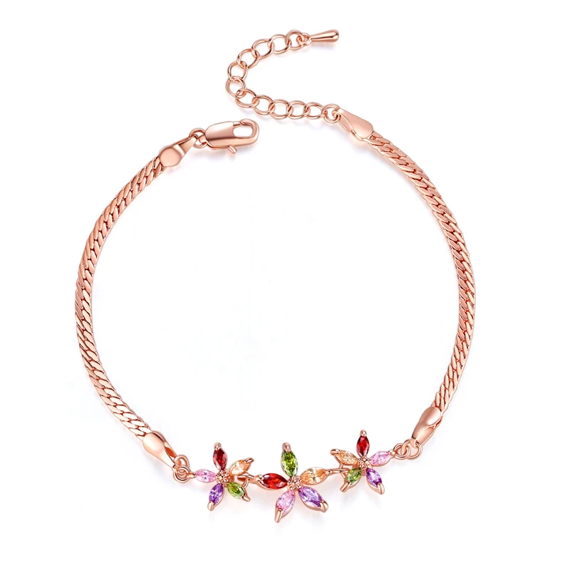 ZSLBS New Fashion Adjustable Charm Crystal Flower Bracelets For Women Bracelet Clavicle Chain Bangle Jewelry Gift Pulseras Mujer
ZSLBS New Fashion Adjustable Charm Crystal Flower Bracelets For Women Bracelet Clavicle Chain Bangle Jewelry Gift Pulseras Mujer