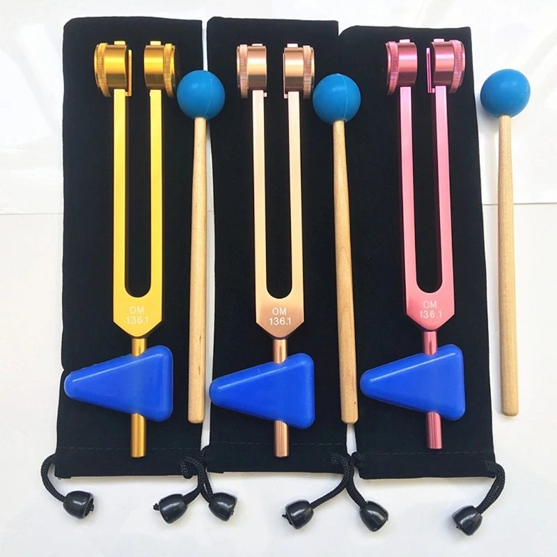 OM 136.1 Hz Tuning Forks Set Chakra Tuning Fork With Carry Pouch and Mallet
OM 136.1 Hz Tuning Forks Set Chakra Tuning Fork With Carry Pouch and Mallet