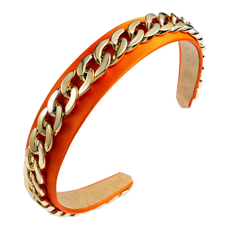 Ins Gold Plastic Chain Designer Headband Elegant Solid Color Fabric Headband for Girls Party Hair Crowns For Women
Ins Gold Plastic Chain Designer Headband Elegant Solid Color Fabric Headband for Girls Party Hair Crowns For Women