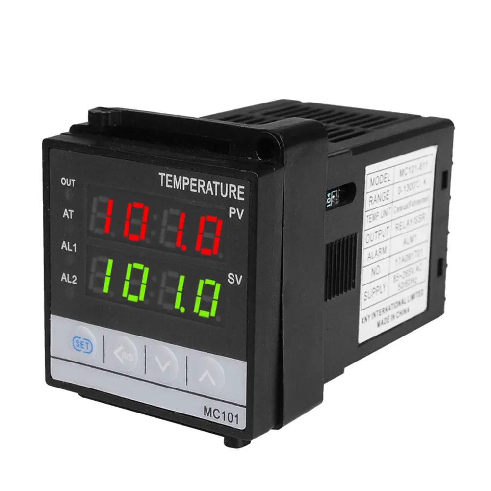 MC101 PID Digital Thermostat for Incubator Temperature Controller Thermoregulator Relay/SSR output Heating Cooling for Home
MC101 PID Digital Thermostat for Incubator Temperature Controller Thermoregulator Relay/SSR output Heating Cooling for Home