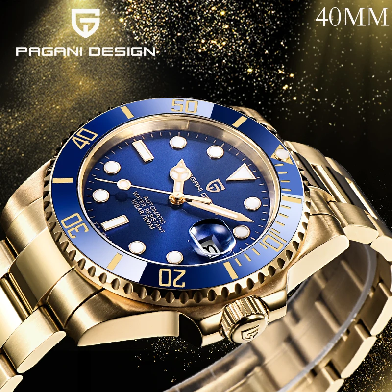 PAGANI DESIGN Luxury Watch Mechanical Automatic Men's Wrist Watch Top Brand Stainless Steel Sapphire Glass 100M Waterproof Clock
PAGANI DESIGN Luxury Watch Mechanical Automatic Men's Wrist Watch Top Brand Stainless Steel Sapphire Glass 100M Waterproof Clock