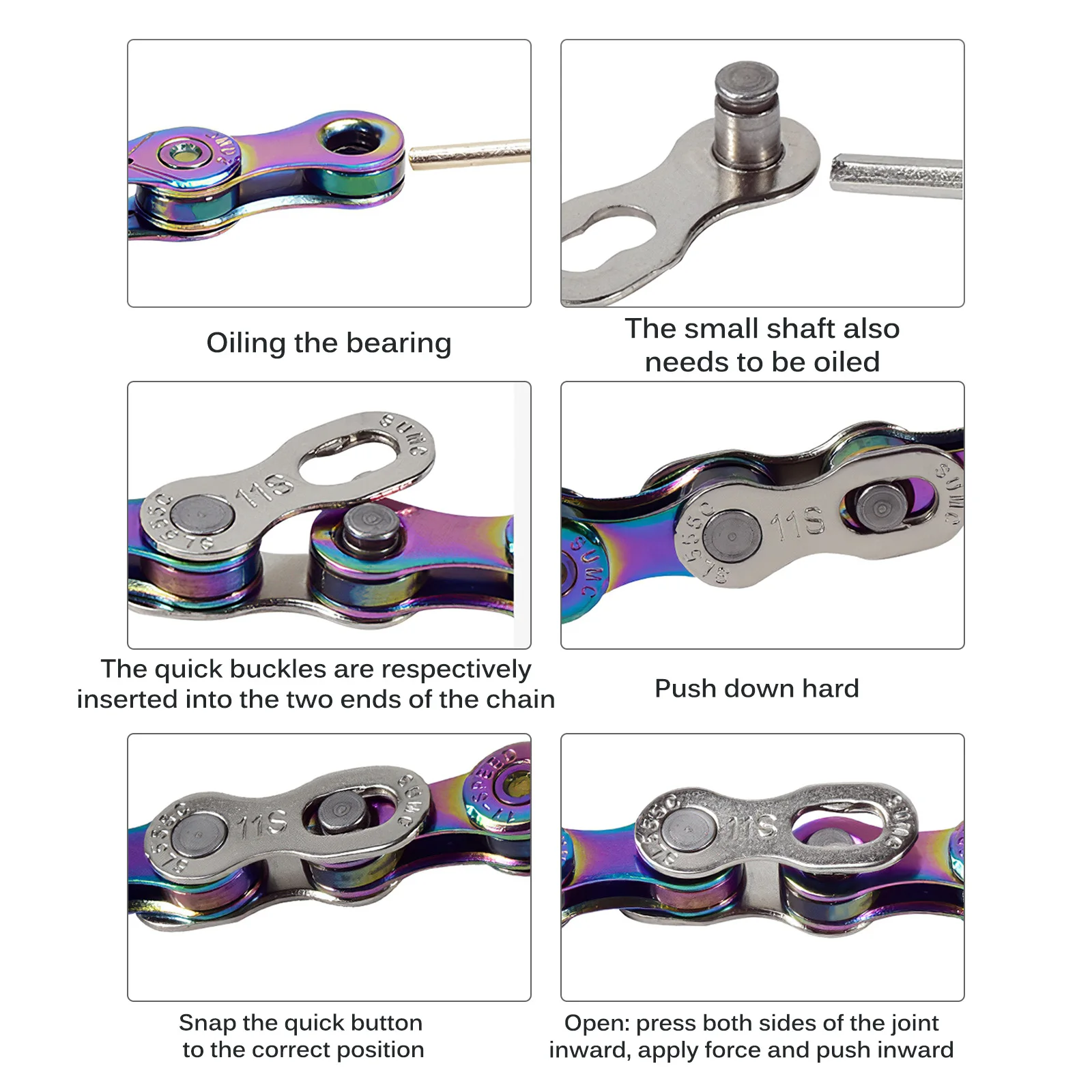 11 Speed Bicycle Chain Rainbow Semi-Hollow Bike Chain Mountain Road Bike Full Hollow Chains Ultralight 116L Bike Accessories
11 Speed Bicycle Chain Rainbow Semi-Hollow Bike Chain Mountain Road Bike Full Hollow Chains Ultralight 116L Bike Accessories