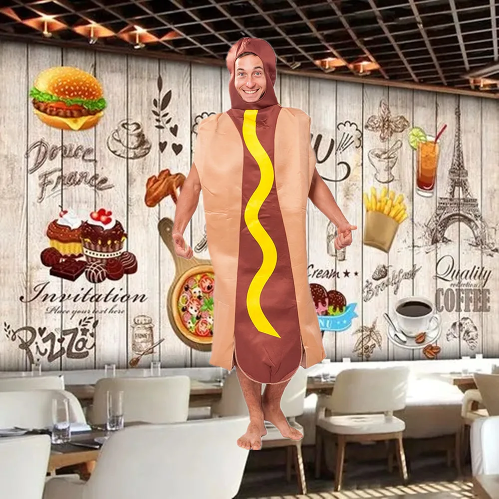 Adult Hot Dog Costumes Funny Hotdog Carnival Party Role Play Costumes Carnival Men Halloween Party Jumpsuit
Adult Hot Dog Costumes Funny Hotdog Carnival Party Role Play Costumes Carnival Men Halloween Party Jumpsuit
