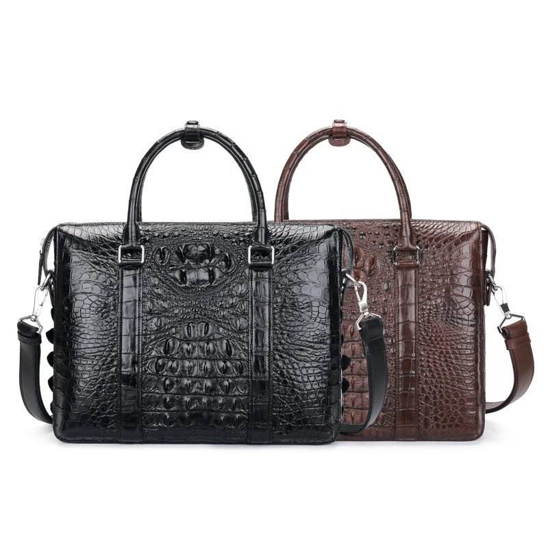 Thailand Siam Crocodile Leather Men's Laptop Bag 2021 New Business Handbag Large Capacity Zipper Briefcase Men Messenger Bags
Thailand Siam Crocodile Leather Men's Laptop Bag 2021 New Business Handbag Large Capacity Zipper Briefcase Men Messenger Bags