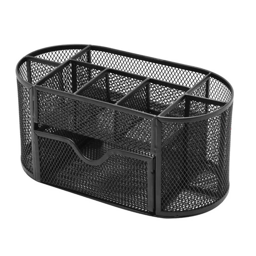 9 Storage Multi-functional Desk Organizer Mesh Metal Pen Holder Stationery Container Box Office School Supplies Caddy Black
9 Storage Multi-functional Desk Organizer Mesh Metal Pen Holder Stationery Container Box Office School Supplies Caddy Black