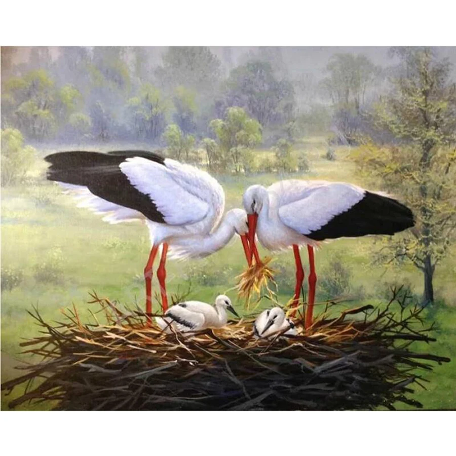 Diy 5D White Stork Birds Birdhouse Full Square Diamond Painting Cross Stitch Kits Art Animal 3D Paint By Diamonds
Diy 5D White Stork Birds Birdhouse Full Square Diamond Painting Cross Stitch Kits Art Animal 3D Paint By Diamonds