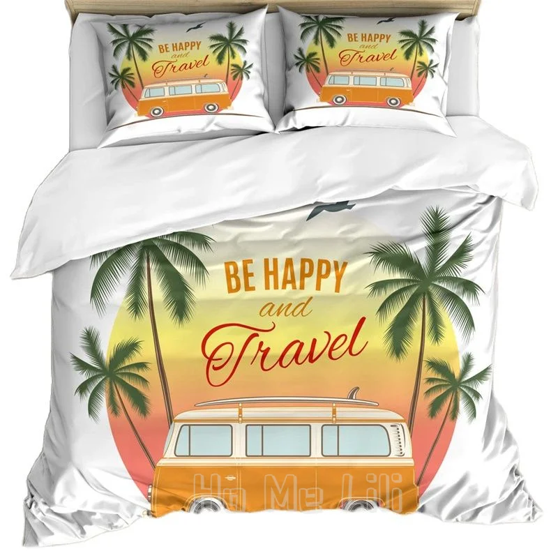 Duvet Cover By Ho Me Lili Retro Surf Van With Palms Camping Relax Hippie Travel Be Happy Free Theme Decorative Bedding Set
Duvet Cover By Ho Me Lili Retro Surf Van With Palms Camping Relax Hippie Travel Be Happy Free Theme Decorative Bedding Set