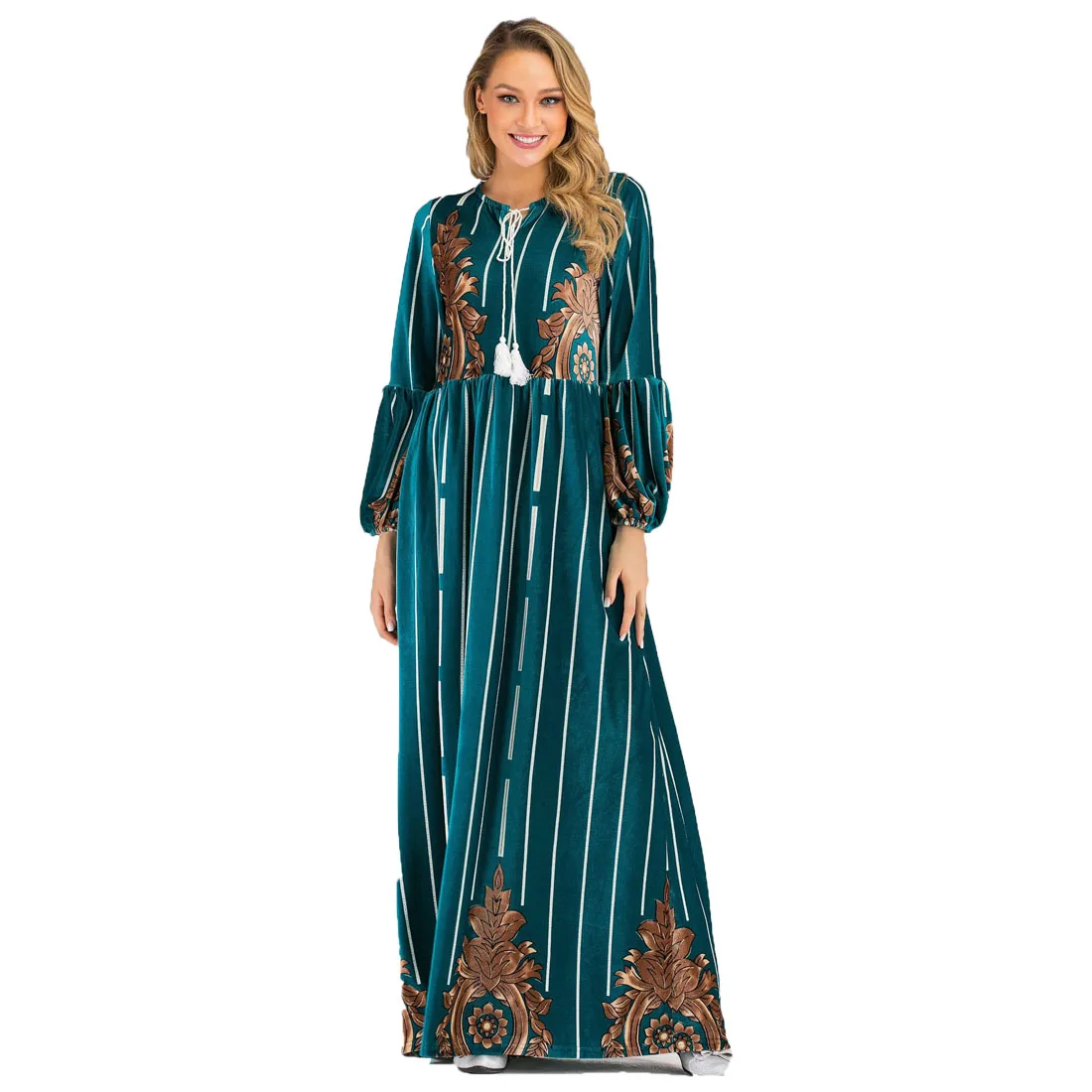 BianFeng Women's Ramadan Kaftan Dubai Abaya Velvet Muslim Abaya High Quality Hijab Dress Long Sleeve Loose Fit Dress
BianFeng Women's Ramadan Kaftan Dubai Abaya Velvet Muslim Abaya High Quality Hijab Dress Long Sleeve Loose Fit Dress