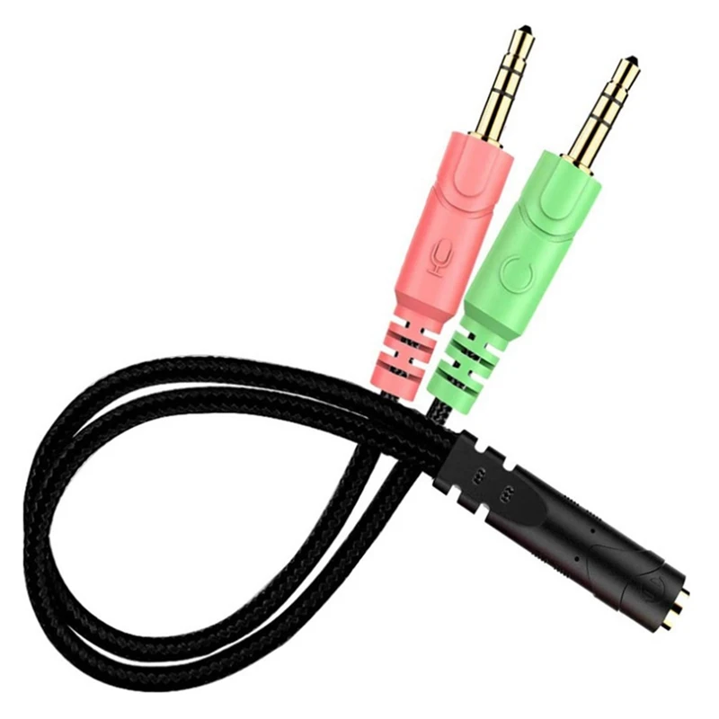 Набор адаптеров для кабеля с разъемом 3,5 мм, двухсторонний преобразователь для гарнитуры ПК, Функция микрофона гарнитуры 
Набор адаптеров для кабеля с разъемом 3,5 мм, двухсторонний преобразователь для гарнитуры ПК, Функция микрофона гарнитуры