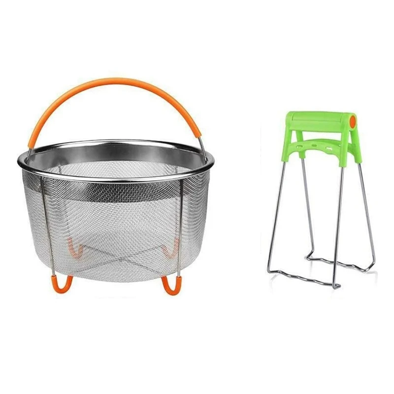 Stainless Steel Steamer Basket Set,Instant-Pot Accessories for Ninja Foodi Pressure Cooker & Multi Cooker,6Qt
Stainless Steel Steamer Basket Set,Instant-Pot Accessories for Ninja Foodi Pressure Cooker & Multi Cooker,6Qt
